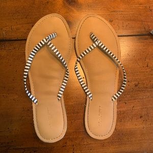 Striped Flip Flops